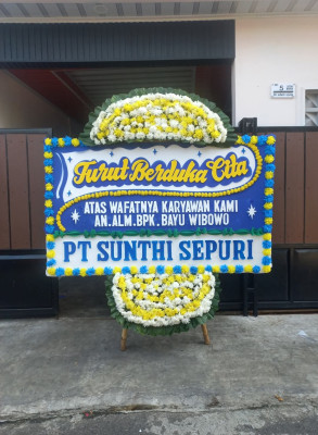Papan Bunga Duka di 3 Ilir